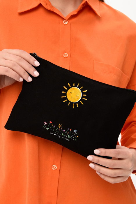 Zoozie Bags Neceser de Maquillaje Negro en Algodón Zoozie Bags Neceser de Maquillaje Negro en Algodón